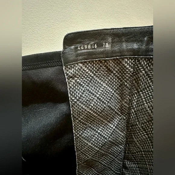 Aquatalia Omara Black Leather Knee High Riding Boots Sz 7 - Picture 4 of 8